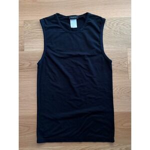 2007 Ermenegildo Zegna Archival Men's Muscle Tank Top Black Sz IT 3/US SM